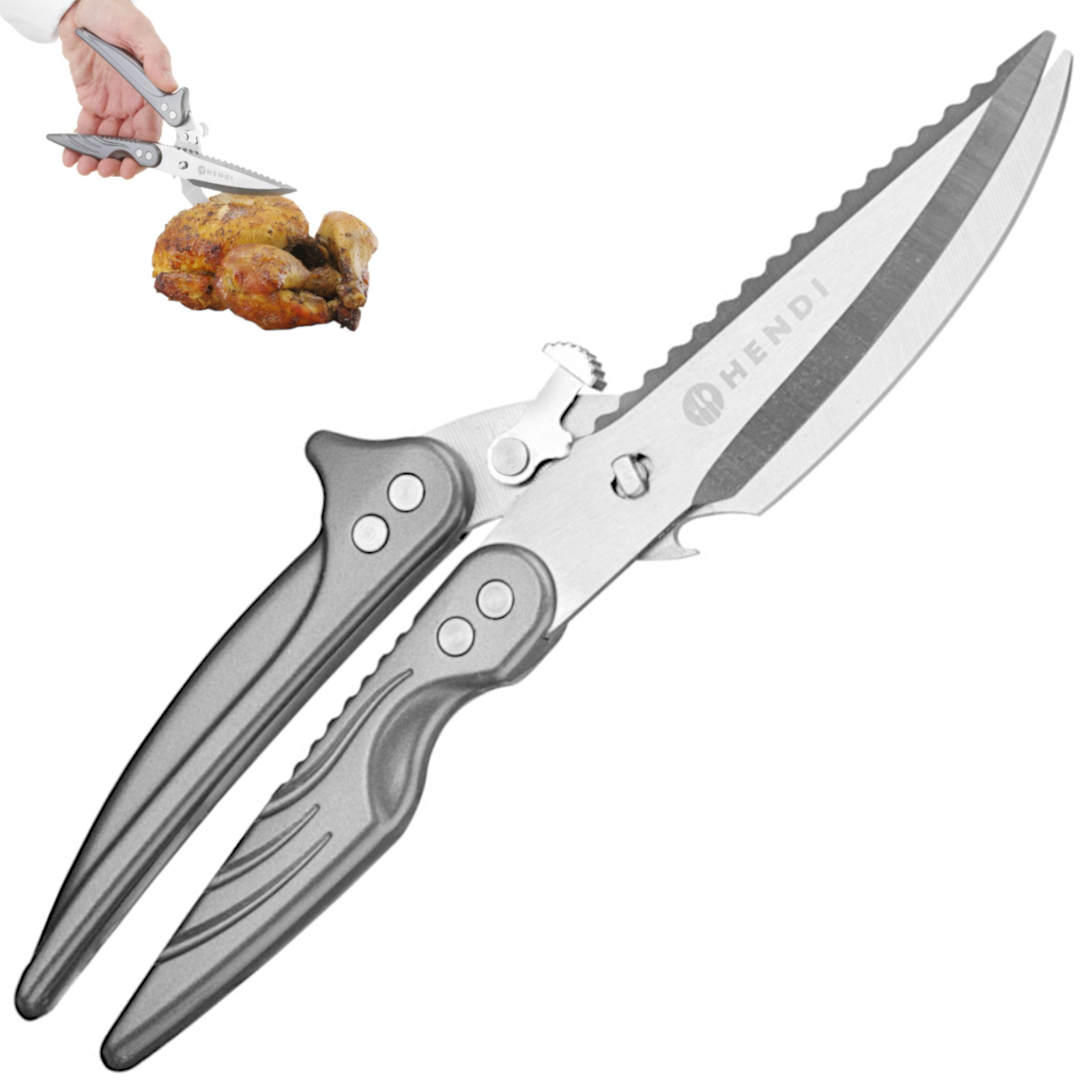 Fleisch- Und Geflügelschere, Ausziehbar, Länge 256 Mm
