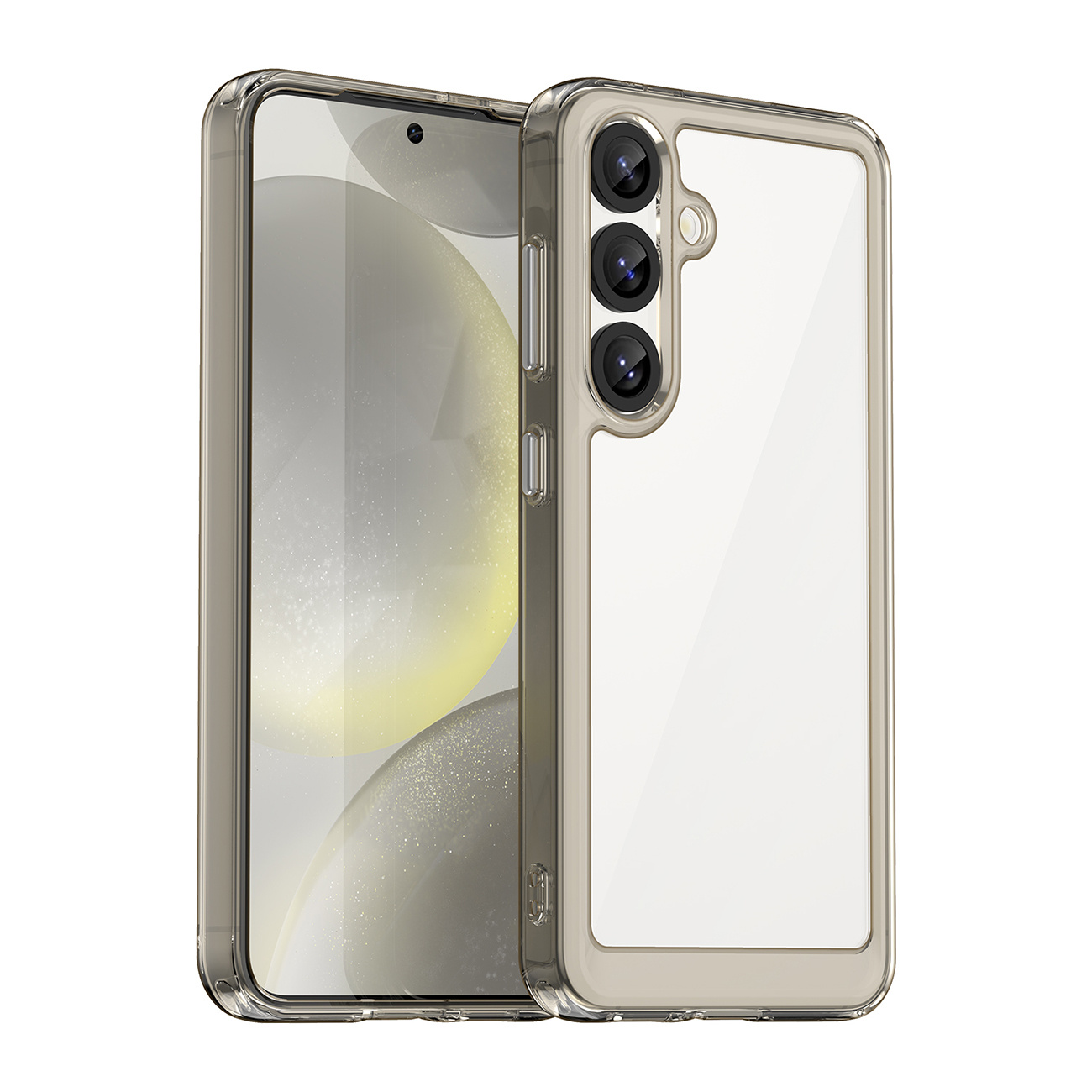 Samsung Galaxy S25 Edge Weltraum-hülle Mit Flexiblem Rahmen – Halbtransparent