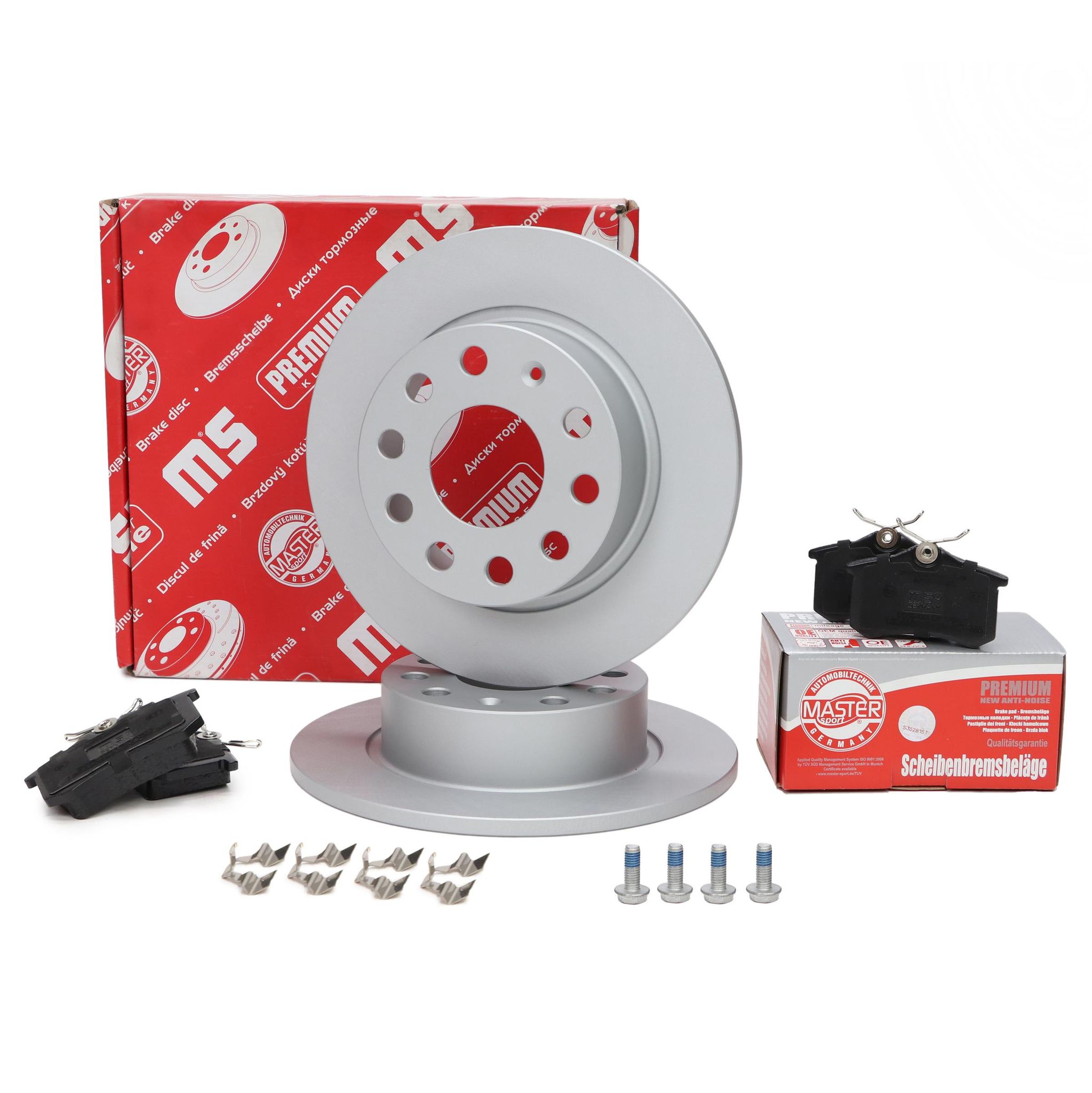 Hintere Bremsscheiben + Bremsbeläge Für Seat Altea, Leon, Toledo Iii Skoda Vw