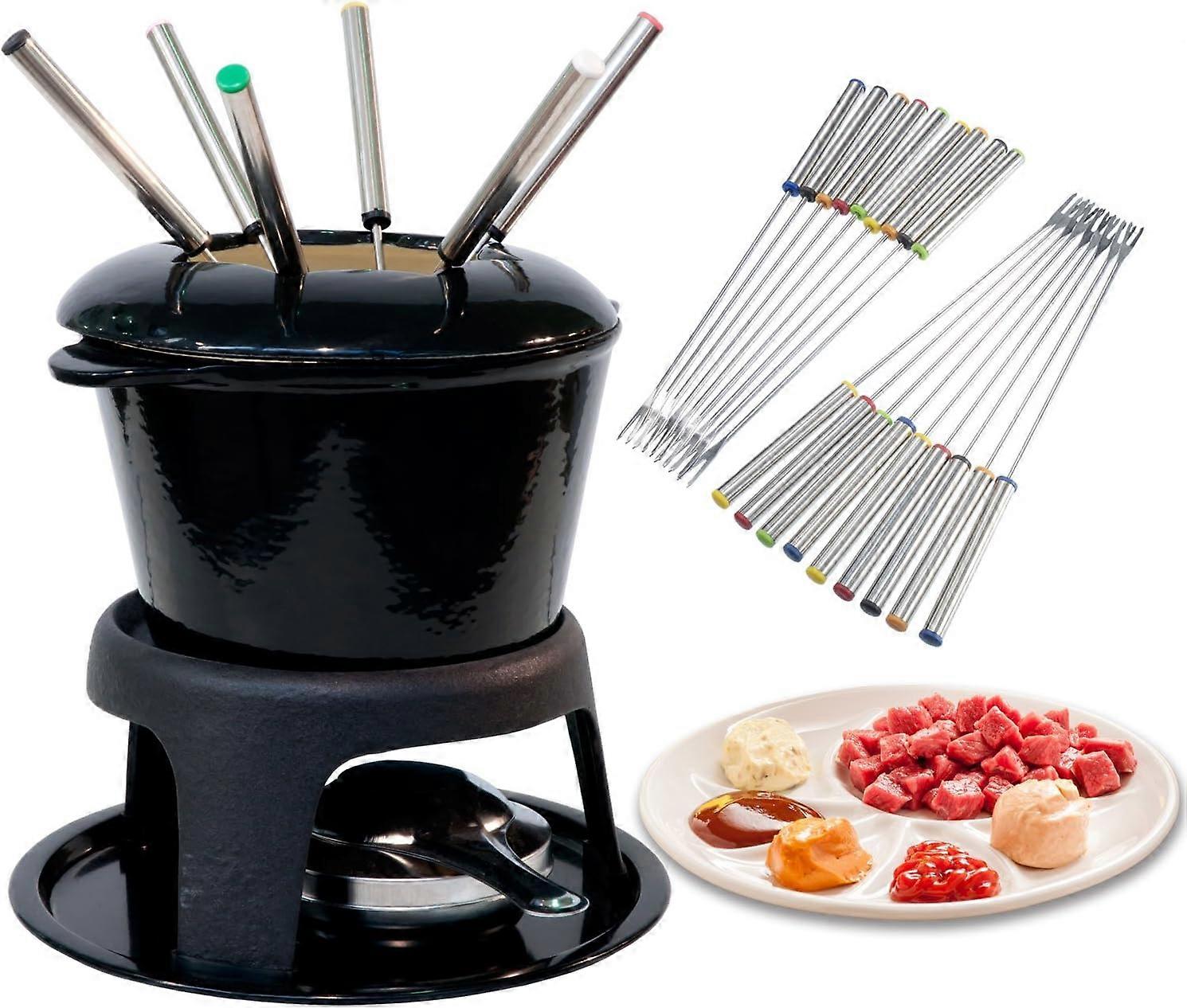 Hot-pot-gabel Aus Edelstahl Mit Hitzebeständigem Griff, Geeignet Für Käse, Schokolade, Marshmallows Und Fleisch.