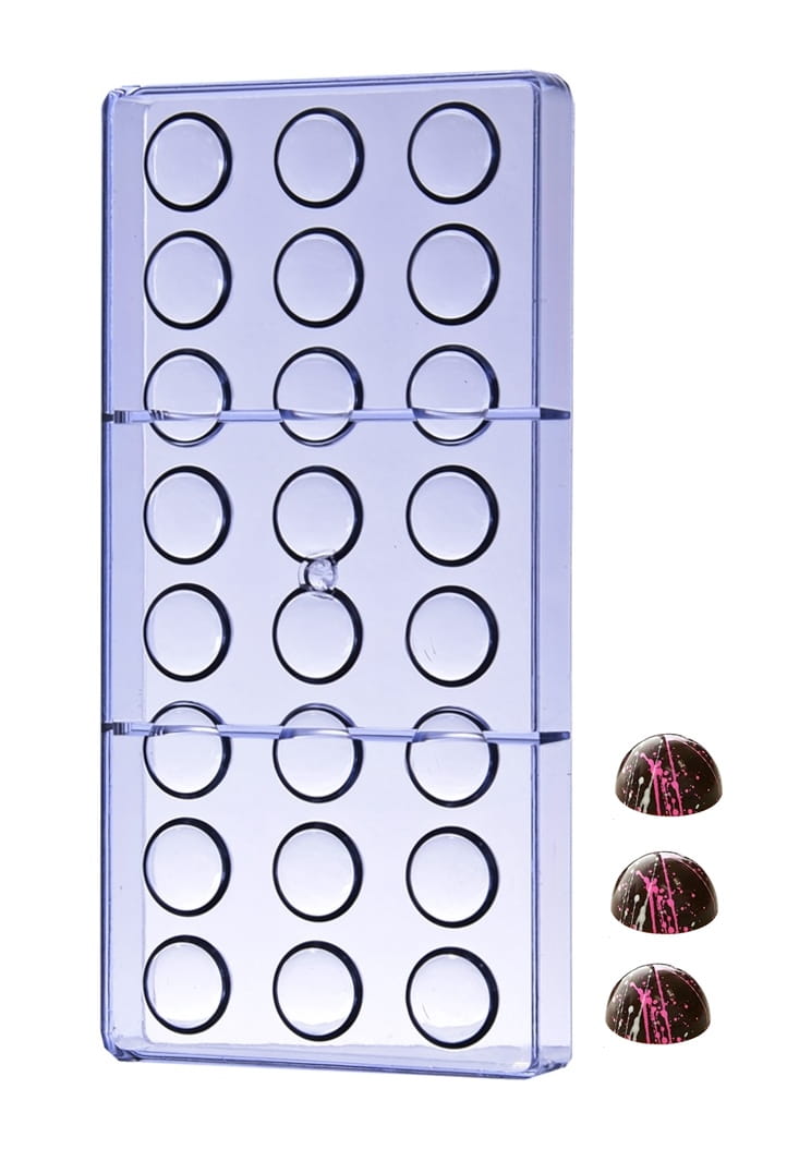 Schokoladenform Aus Polycarbonat, Halbkugeln, 24 Mm