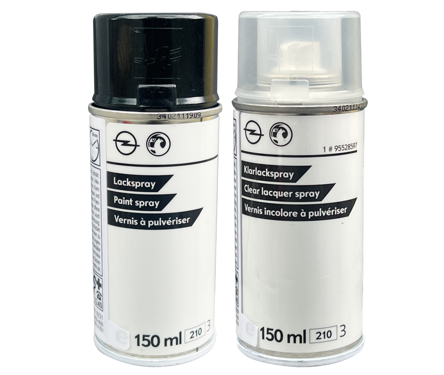 Originalfarbe Für Opel Z22c Set 2x150ml Spray Graphitschwarz Met.