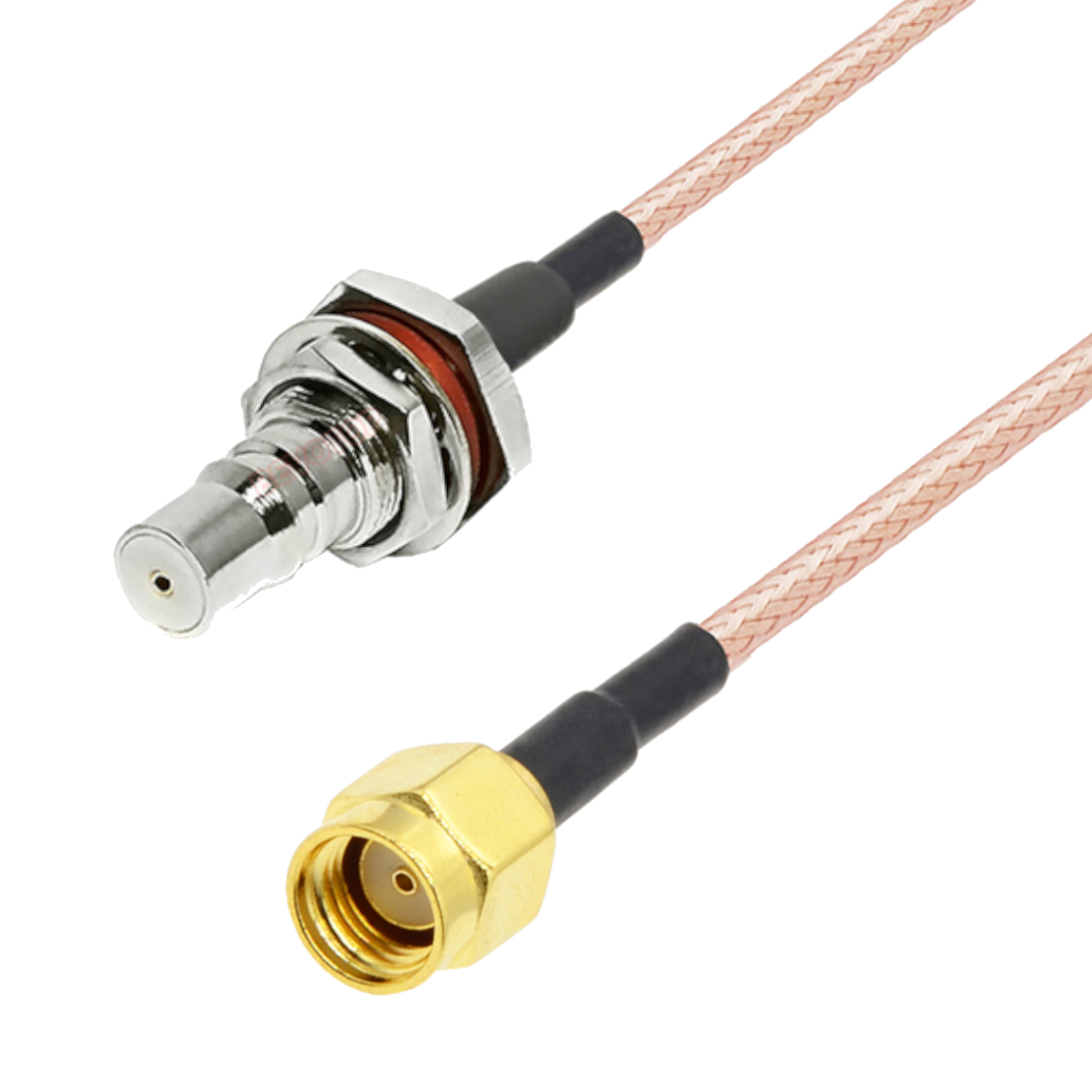 Anschlusskabel Qma-buchse Bh / Sma-rp-stecker Rg316 20 Cm