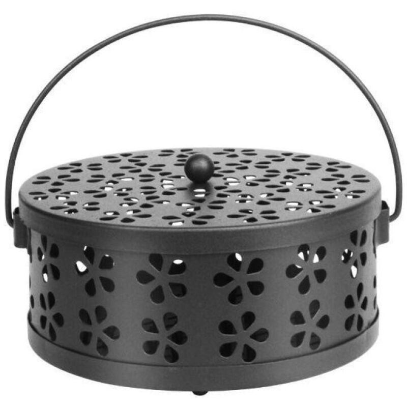 Spiralförmiger Mückenschutzhalter Aus Metall, Spiralförmiger Mückenschutzständer Für Den Innen- Und Außenbereich, Spiralförmige Mückenschutzbox Aus Eisen (schwarz)