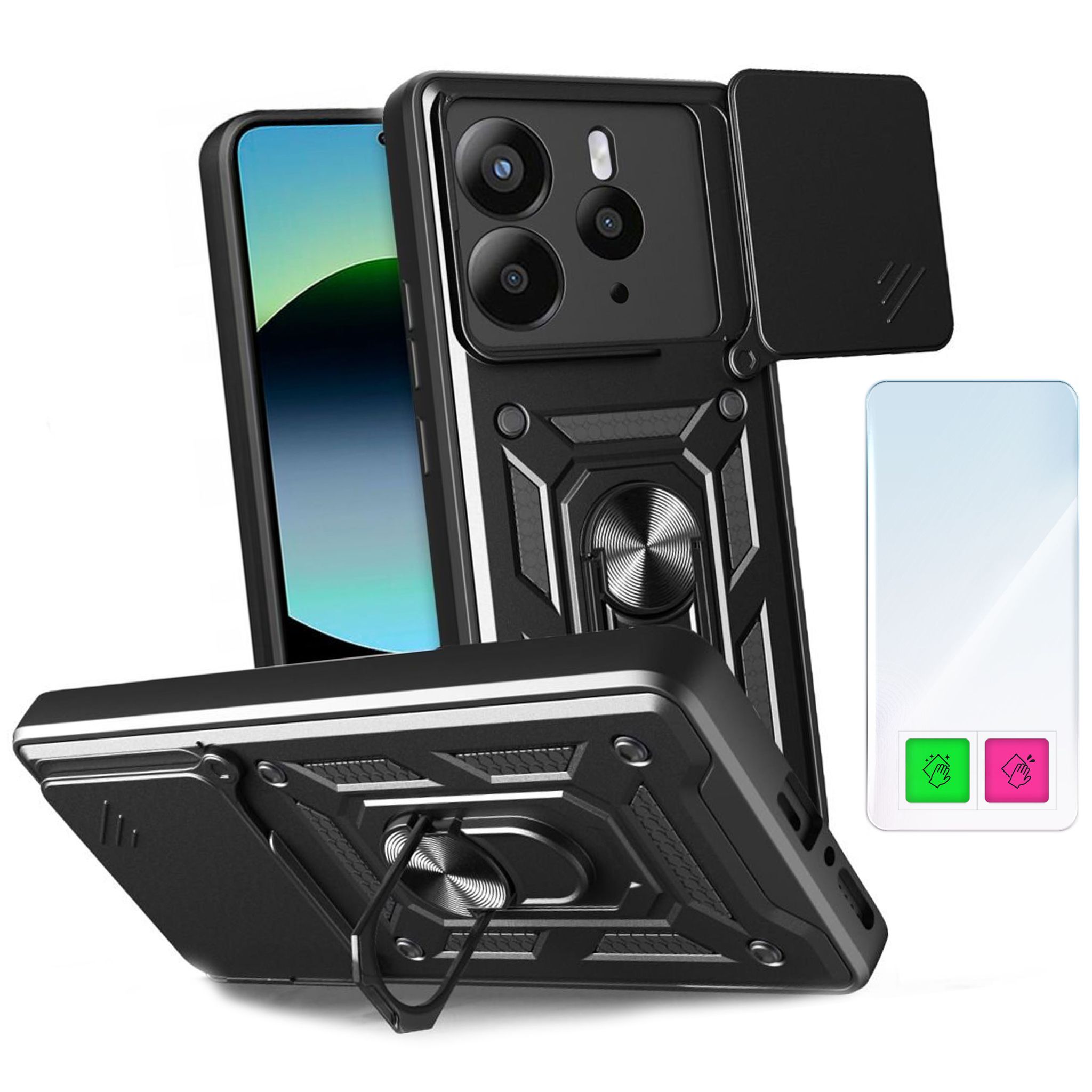 Schutzhülle Für Realme 14 5g / 14t 5g (schutzhülle + Glas)