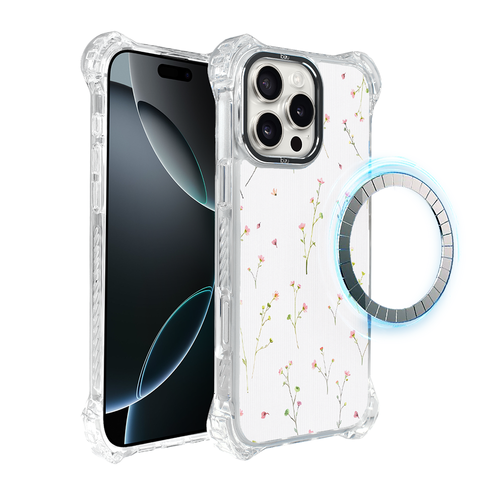 Iphone 16 Pro Ibizu Dropguard Ultra Hülle Mit Magsafe, Pastel Bloom, Wildflower Fantasy
