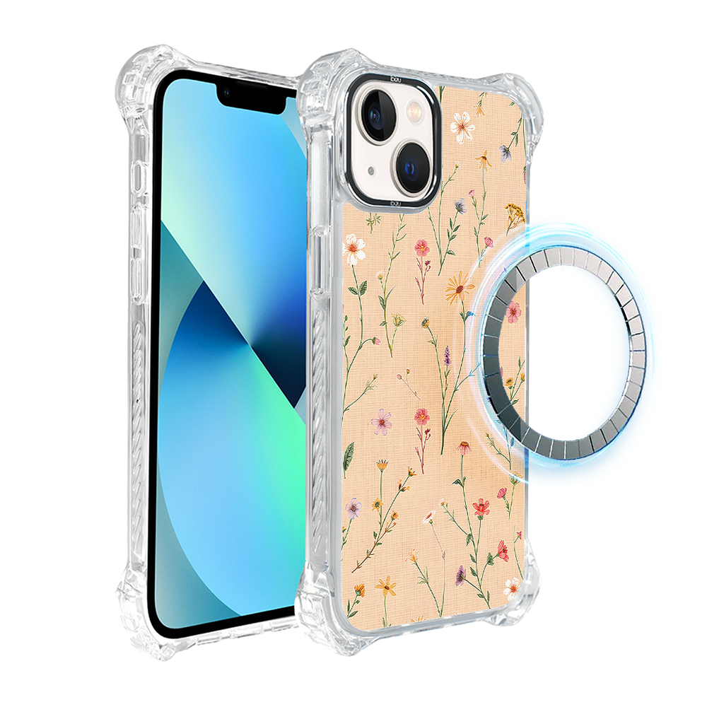 Iphone 13 Ibizu Dropguard Ultra Hülle Mit Magsafe, Pastel Bloom, Coral Meadow