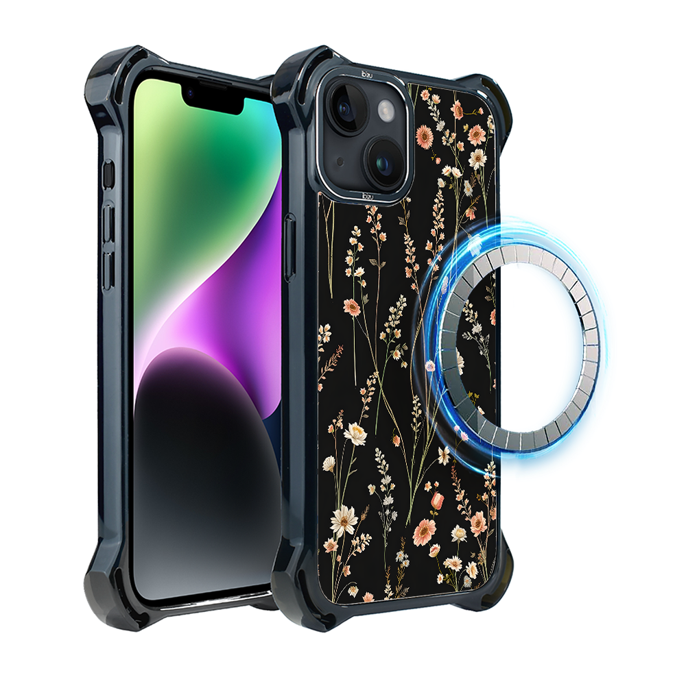 Iphone 14 Plus Ibizu Dropguard Ultra Hülle Mit Magsafe, Pastel Bloom, Midnight Garden