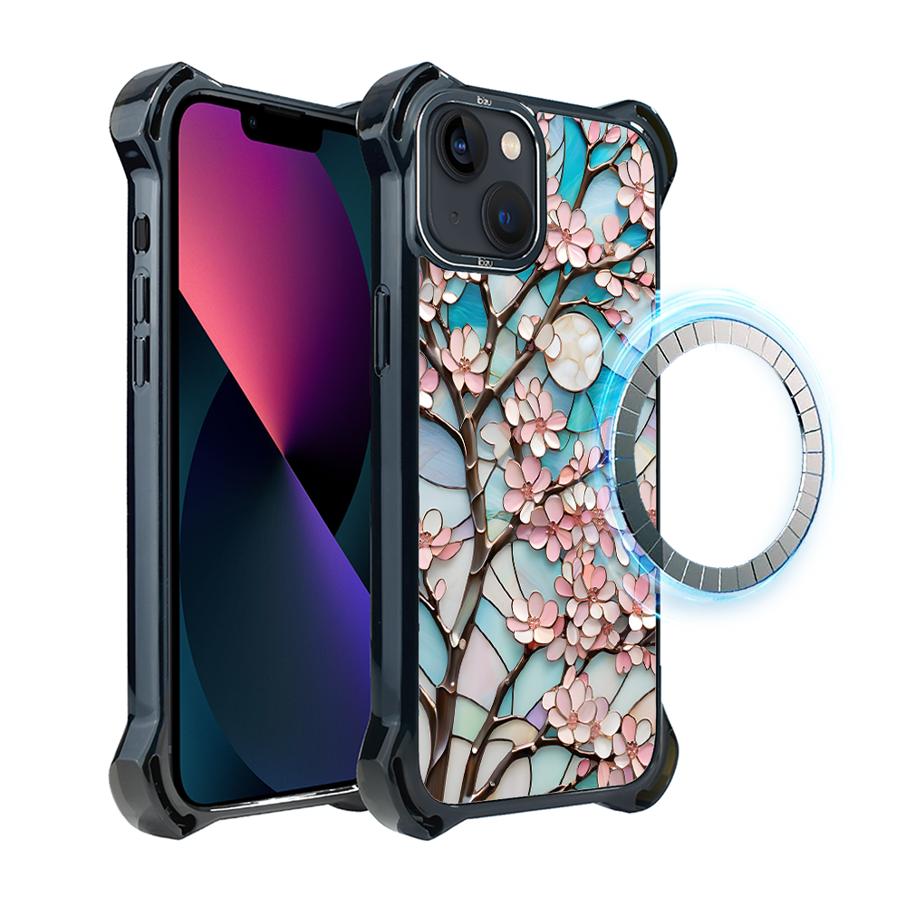 Iphone 13 Ibizu Dropguard Ultra Hülle Mit Magsafe, Glasfarben, Mondkirsche
