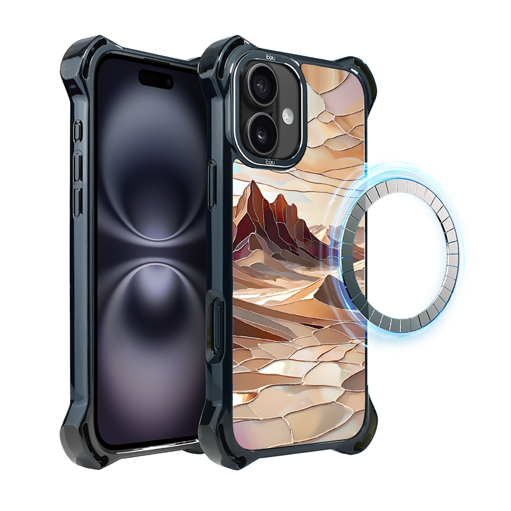 Iphone 16 Ibizu Dropguard Ultra Hülle Mit Magsafe, Glasfarben, Desert Calm