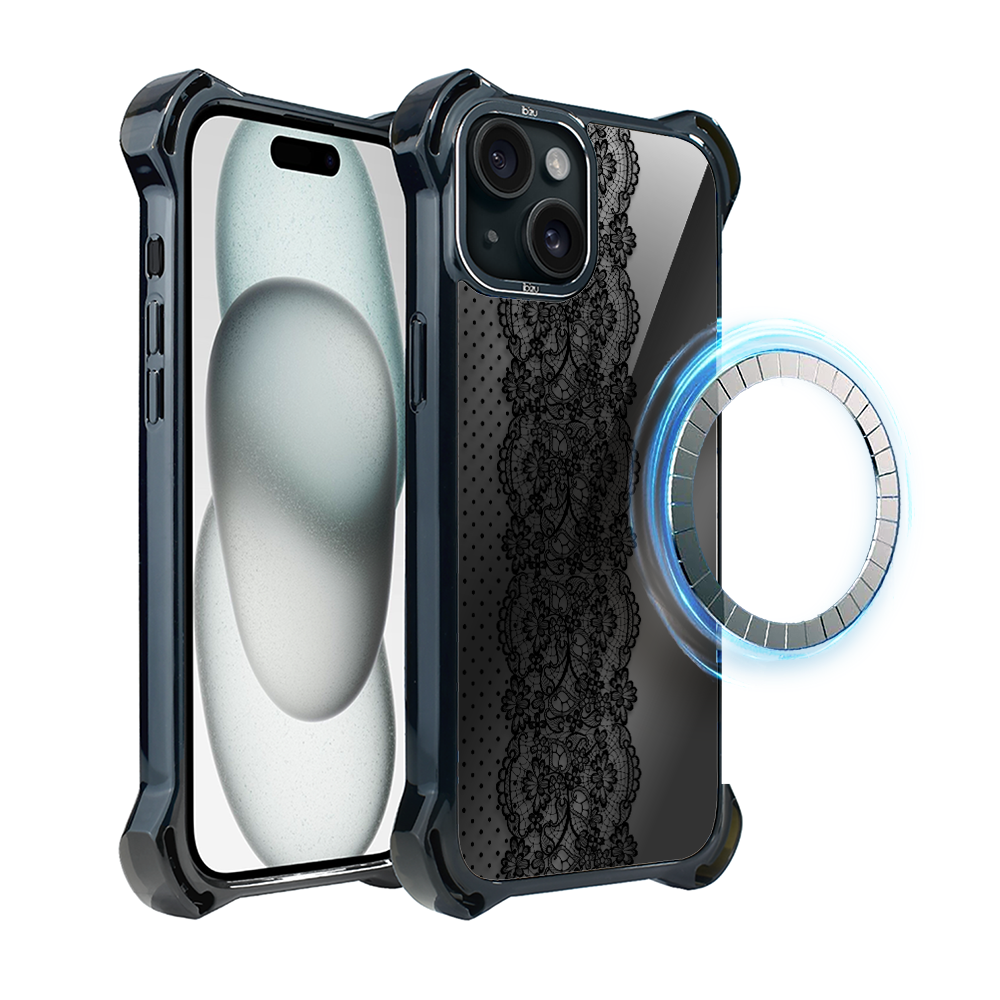Iphone 15 Ibizu Dropguard Ultra Hülle Mit Magsafe, Mitternachtsblau, Zierspitze