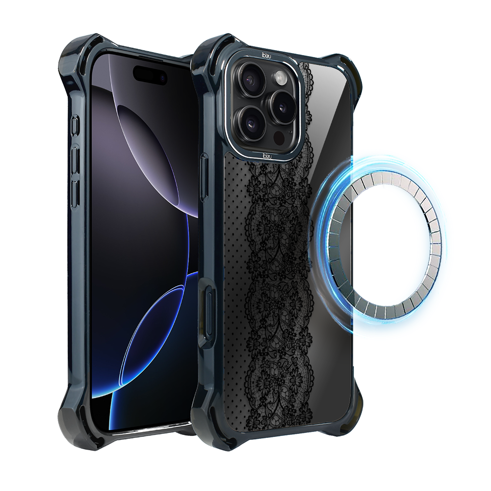 Iphone 16 Pro Ibizu Dropguard Ultra Hülle Mit Magsafe, Mitternachtsblau, Zierspitze