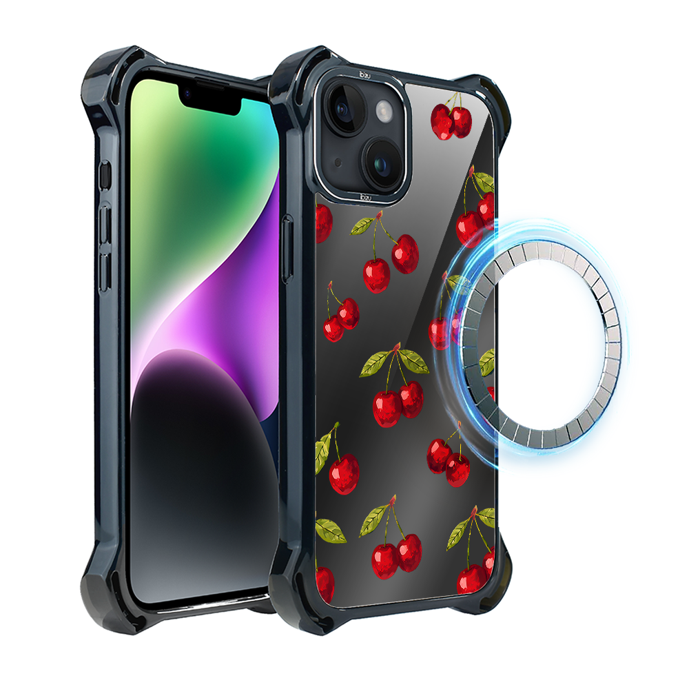 Iphone 14 Ibizu Dropguard Ultra Hülle Mit Magsafe, Midnight, Cherry Night