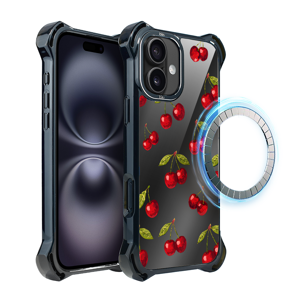 Iphone 16 Plus Ibizu Dropguard Ultra Hülle Mit Magsafe, Midnight, Cherry Night