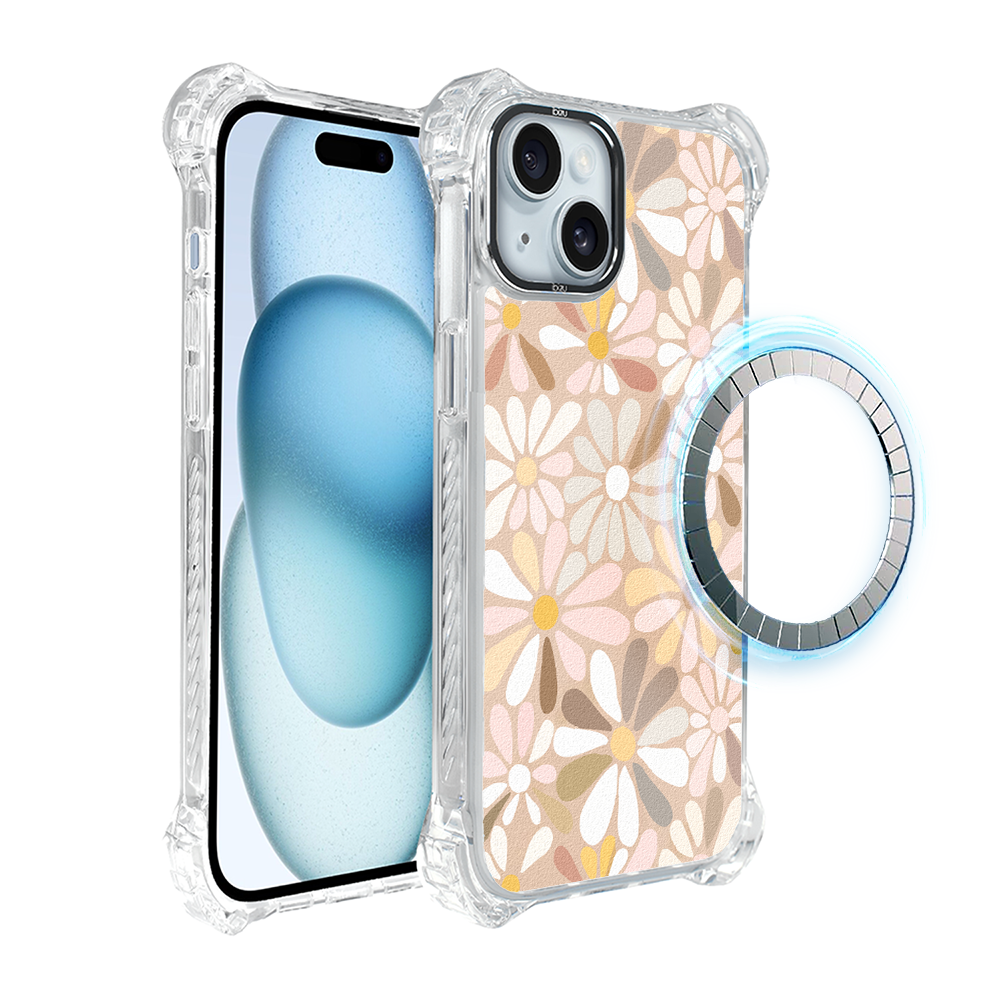 Iphone 15 Ibizu Dropguard Ultra Hülle Mit Magsafe, Boho, Vintage Blumen