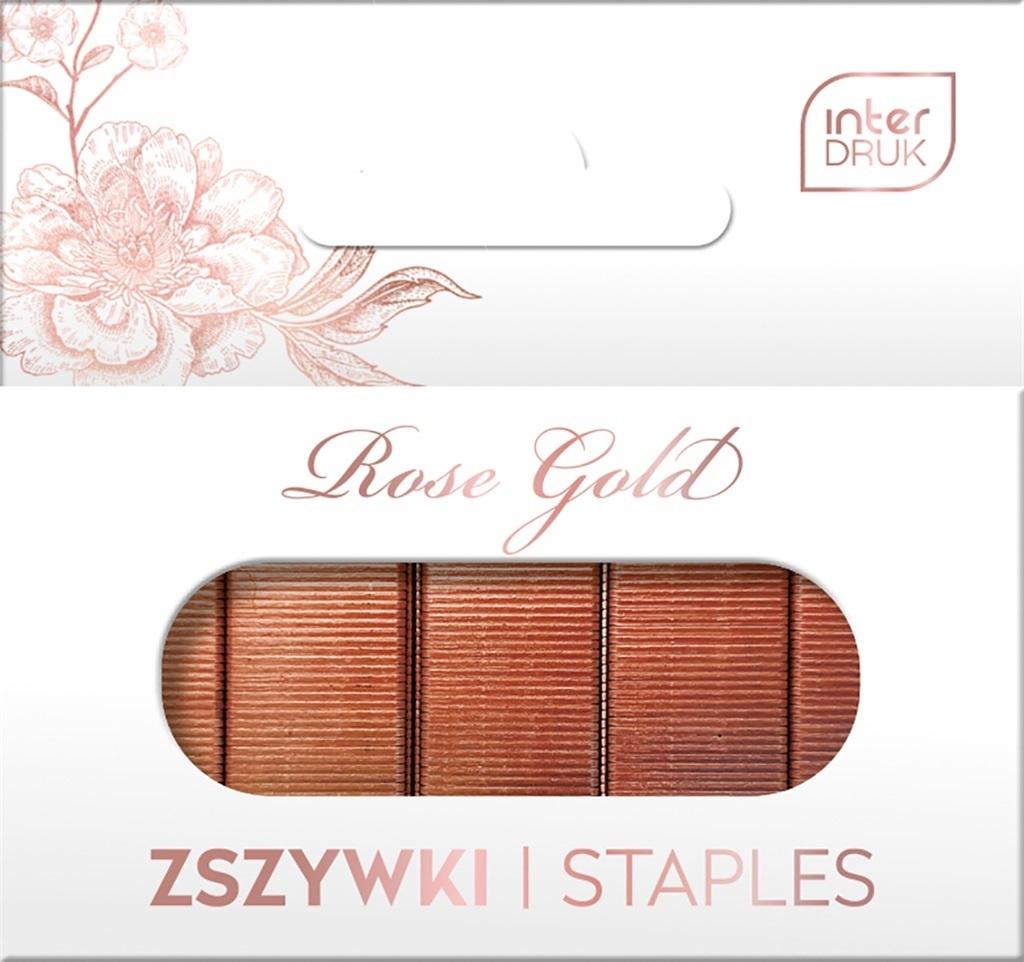 24/6 Heftklammern, 1000 Stück, Roségold
