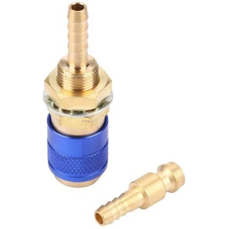 M6 Schnellanschluss-gas- Und Wasseradapter, Wasser- Und Gasgekühlt Für Mig- Und Wig-brenneranschluss, Schweißbrenneranschluss (gold)