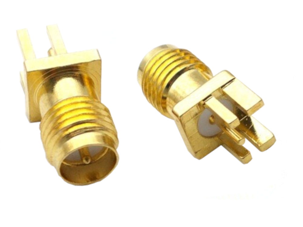 Sma-rp-buchse Gerade Für Leiterplattenkante 1,6 Mm