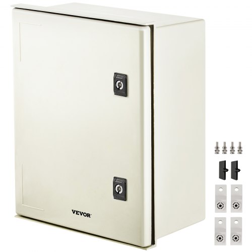 Schaltkasten Nema Fiberglasgehäuse, 40 X 30 X 20 Cm Nema 3x Glasfaser-verteilerschrank, Ip66 Wasserdicht Und Staubdicht, Elektrischer Anschlusskasten Für Den Außen-/innenbereich, Mit Montageplatte