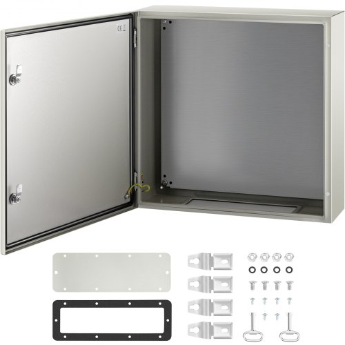 Schaltschrank Kohlenstoffstahl Verteilerschrank Industriegehäuse 60x60x20cm Schaltkasten Ip66 & Nema Wasserdicht Anschlussdose Stromkasten Ideal Für Fabriken Baustellen Einkaufszentren Usw.