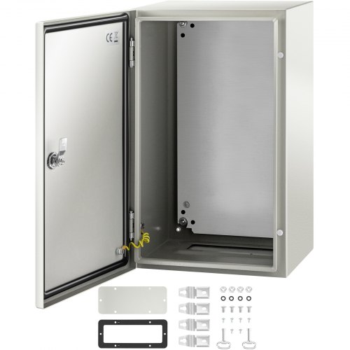 Schaltschrank Kohlenstoffstahl Verteilerschrank Industriegehäuse 50x30x25cm Schaltkasten Ip66 & Nema Wasserdicht Anschlussdose Stromkasten Ideal Für Fabriken Baustellen Einkaufszentren Usw.