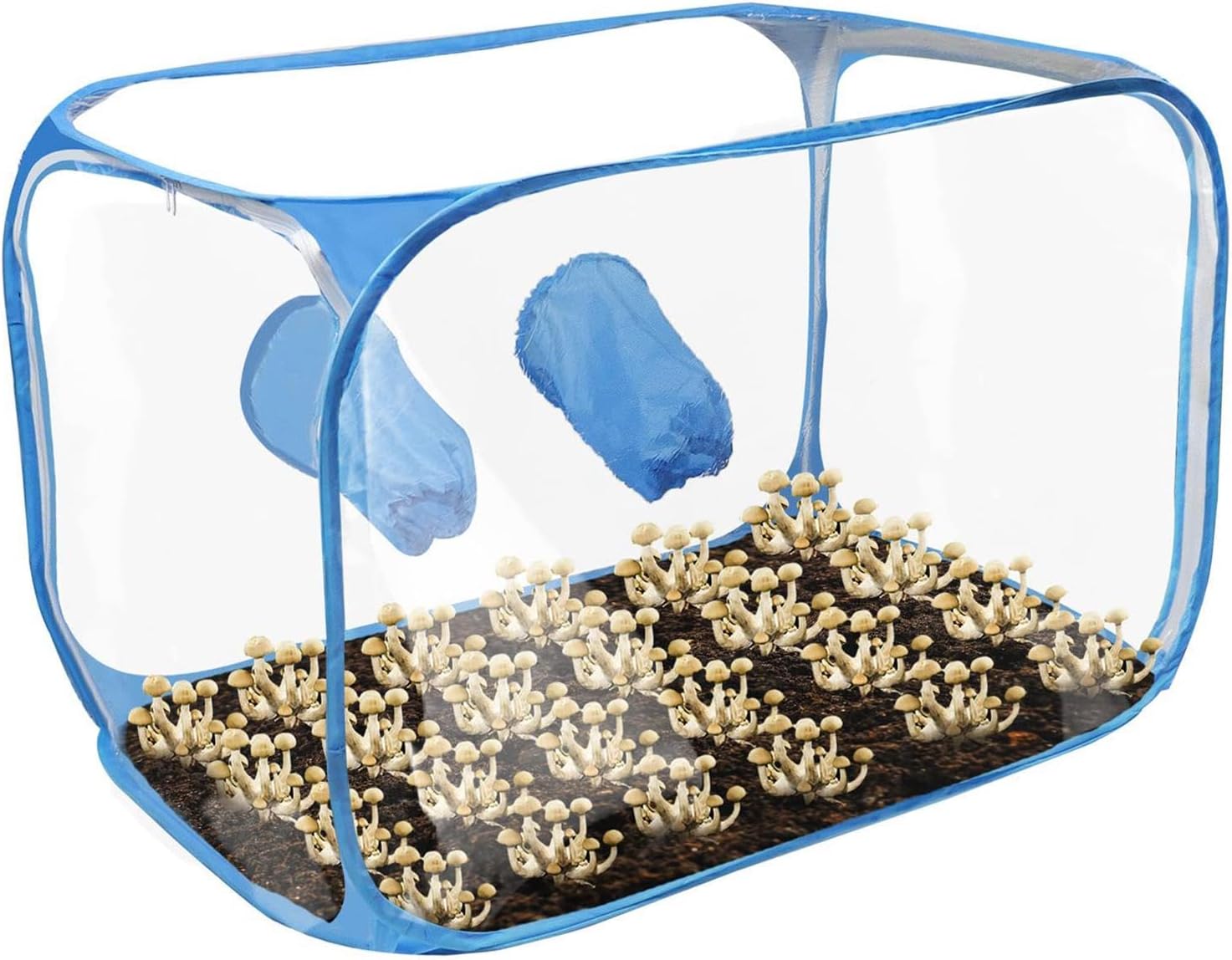 Pilz-anzuchtbox Faltbare Pflanzstation Im Pop-design 76x43x44,5 Cm Pilzzucht-container Für Dachanbau Balkongärtnern Stadtwohnung Winterschutz Garten
