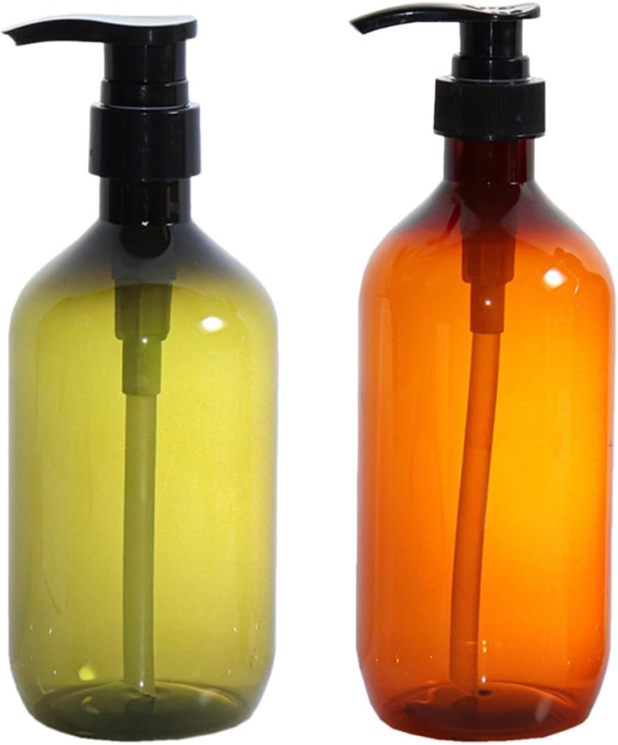 2 Stück 500ml Pumpflaschen Aus Pet Nachfüllbare Shampoo Spender Und Handseifenflaschen Für Reise Und Hotel Praktische Abfüllflaschen