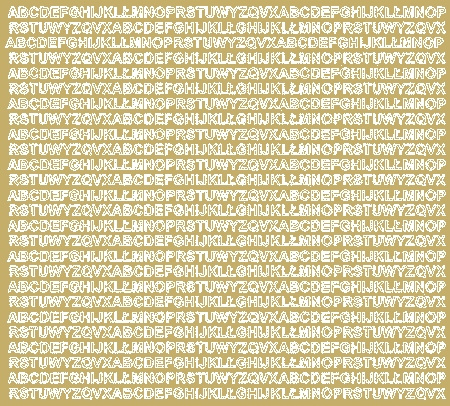 Selbstklebende Buchstabenaufkleber, 5 Mm, Mattgold