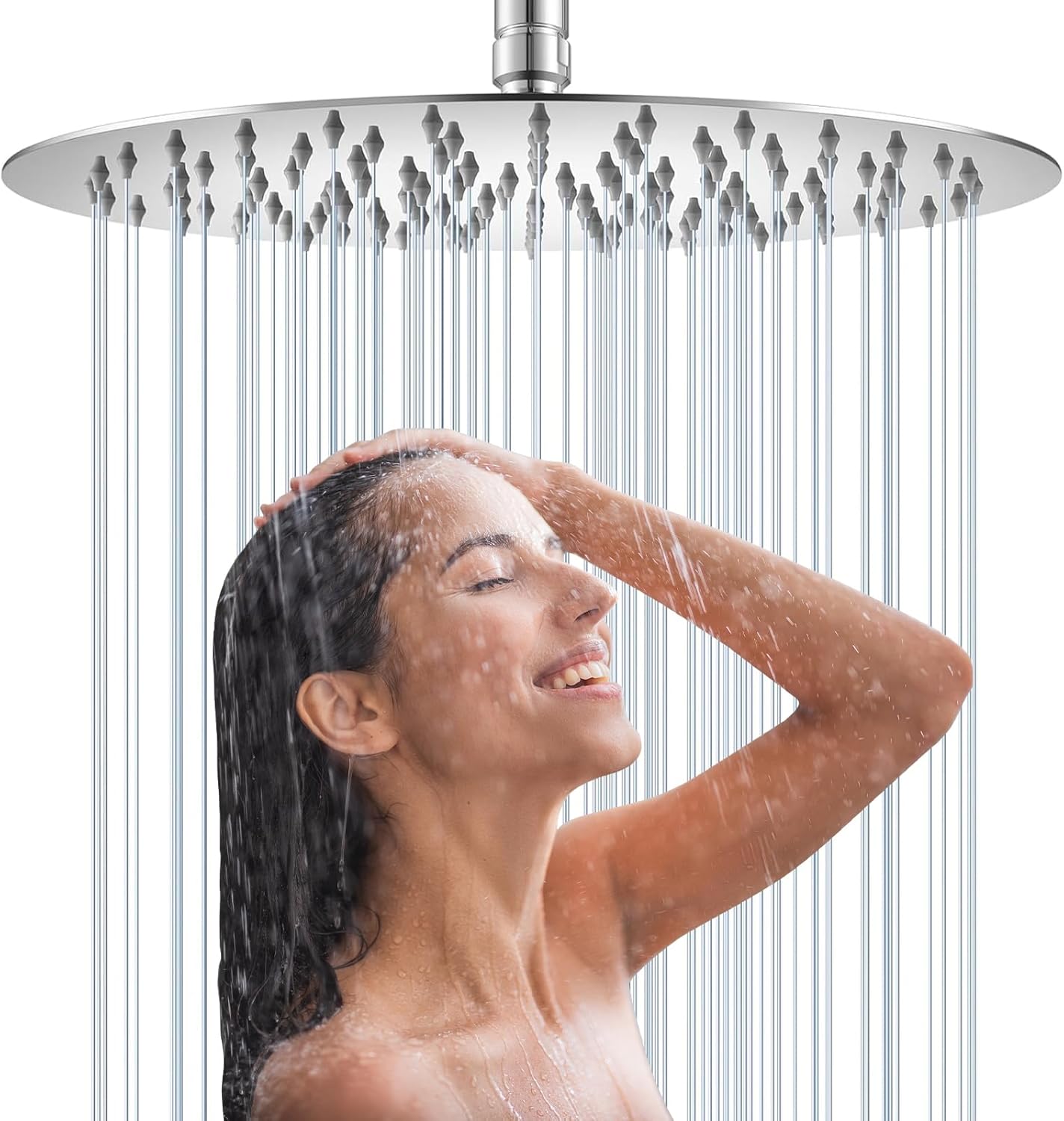 Rain Shower Head 304 Stainless Steel Round 30 X 30 Cm 360° Adjustable Shower Head Rain Shower Head Rain Forest Shower Head