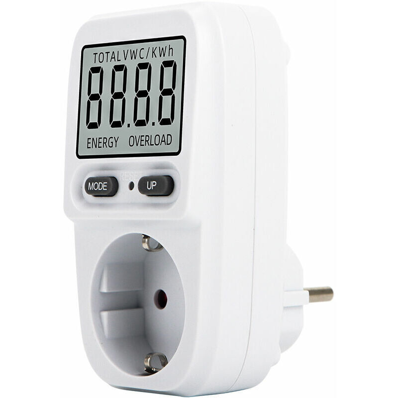 Einteiliges Lcd-digitaldisplay, Digitaler Energiezähler, Leistungsmesser, Leistungsanalysator, Standby-stromverbrauchsmessung, Mit Schutzfunktion