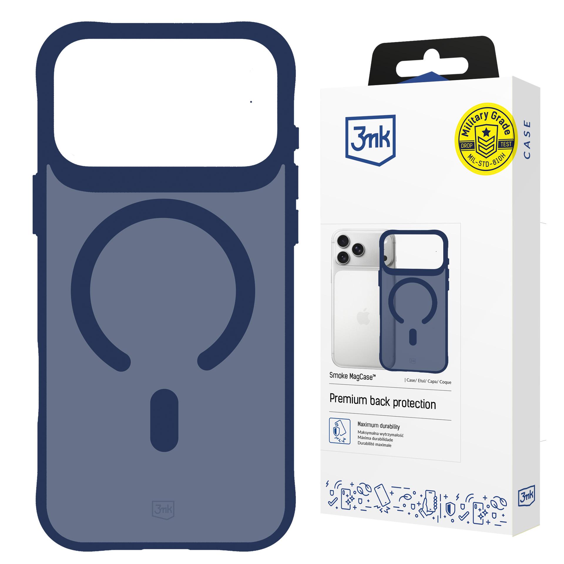 Apple Iphone 17 Pro Max – 3mk Smoke Magcase Blau