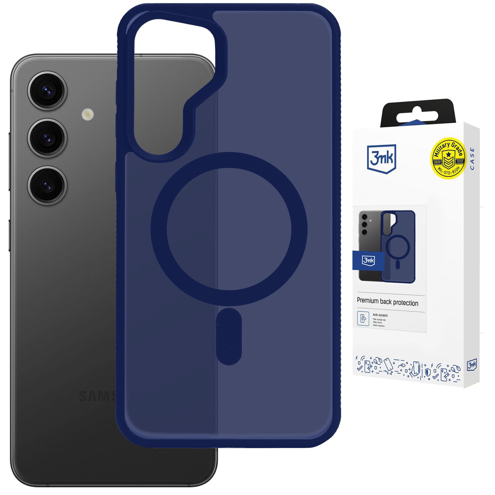 Samsung Galaxy S24 - 3mk Smoke Magcase Blau