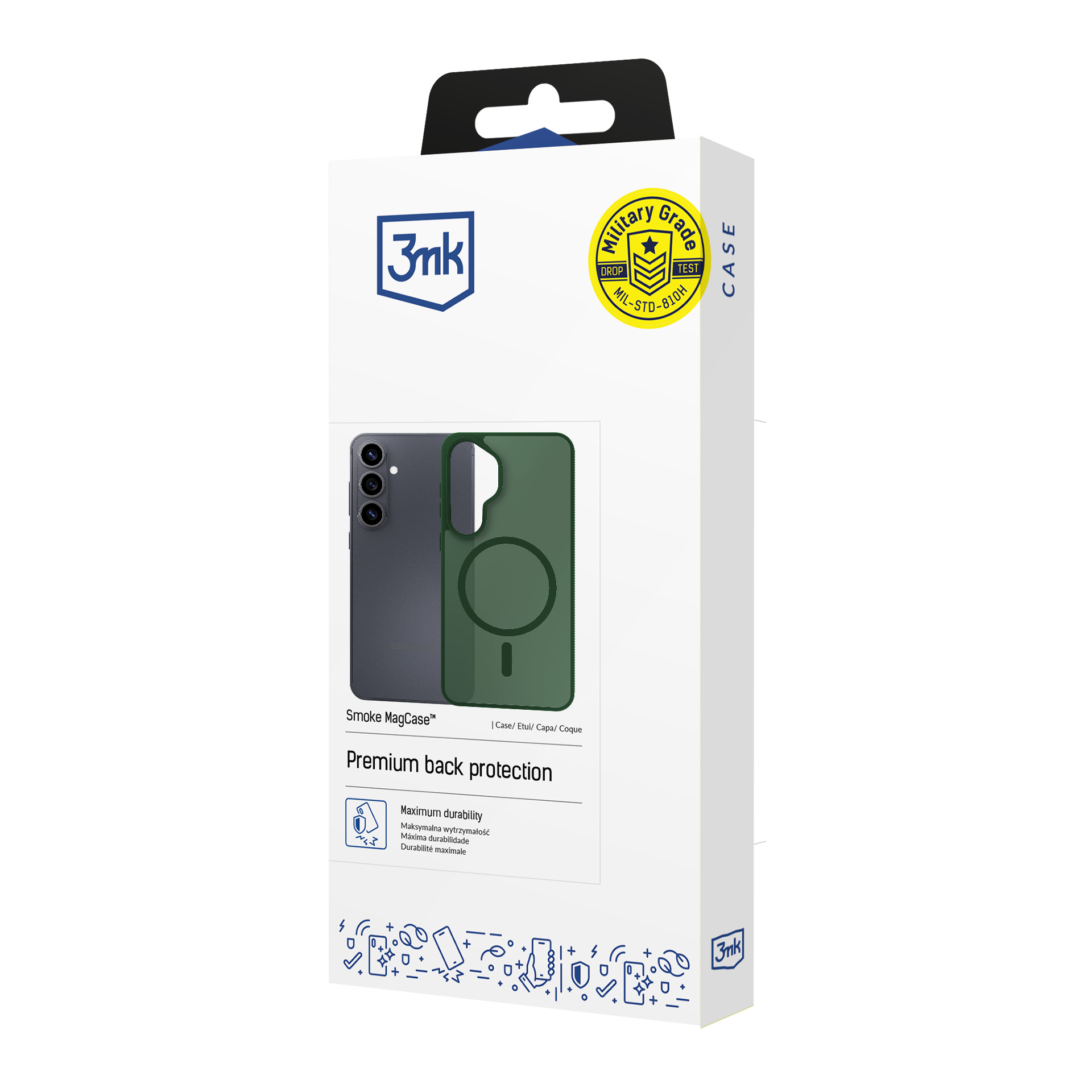 Samsung Galaxy S25 - 3mk Smoke Magcase Grün
