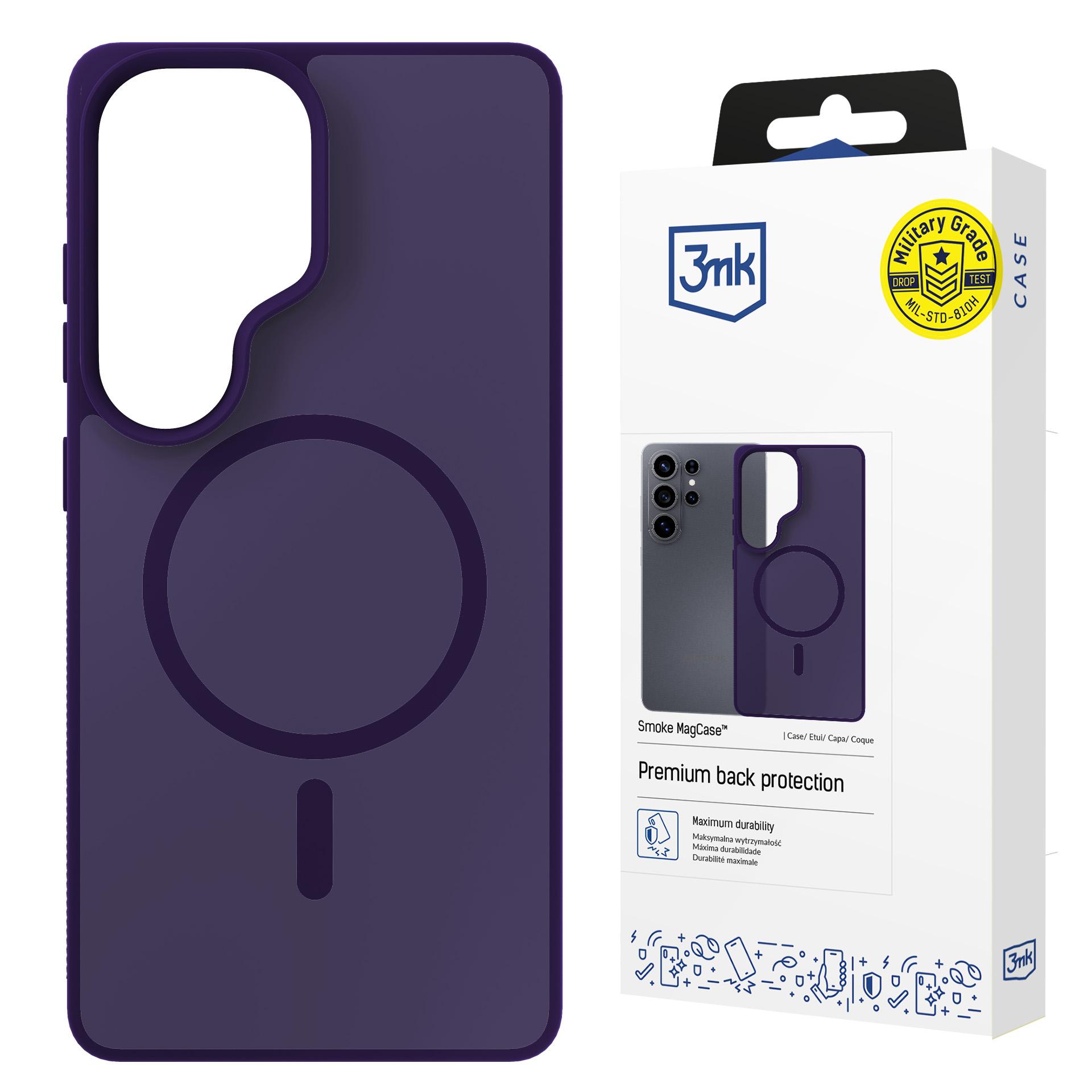 Samsung Galaxy S26 Ultra - 3mk Smoke Magcase Lila