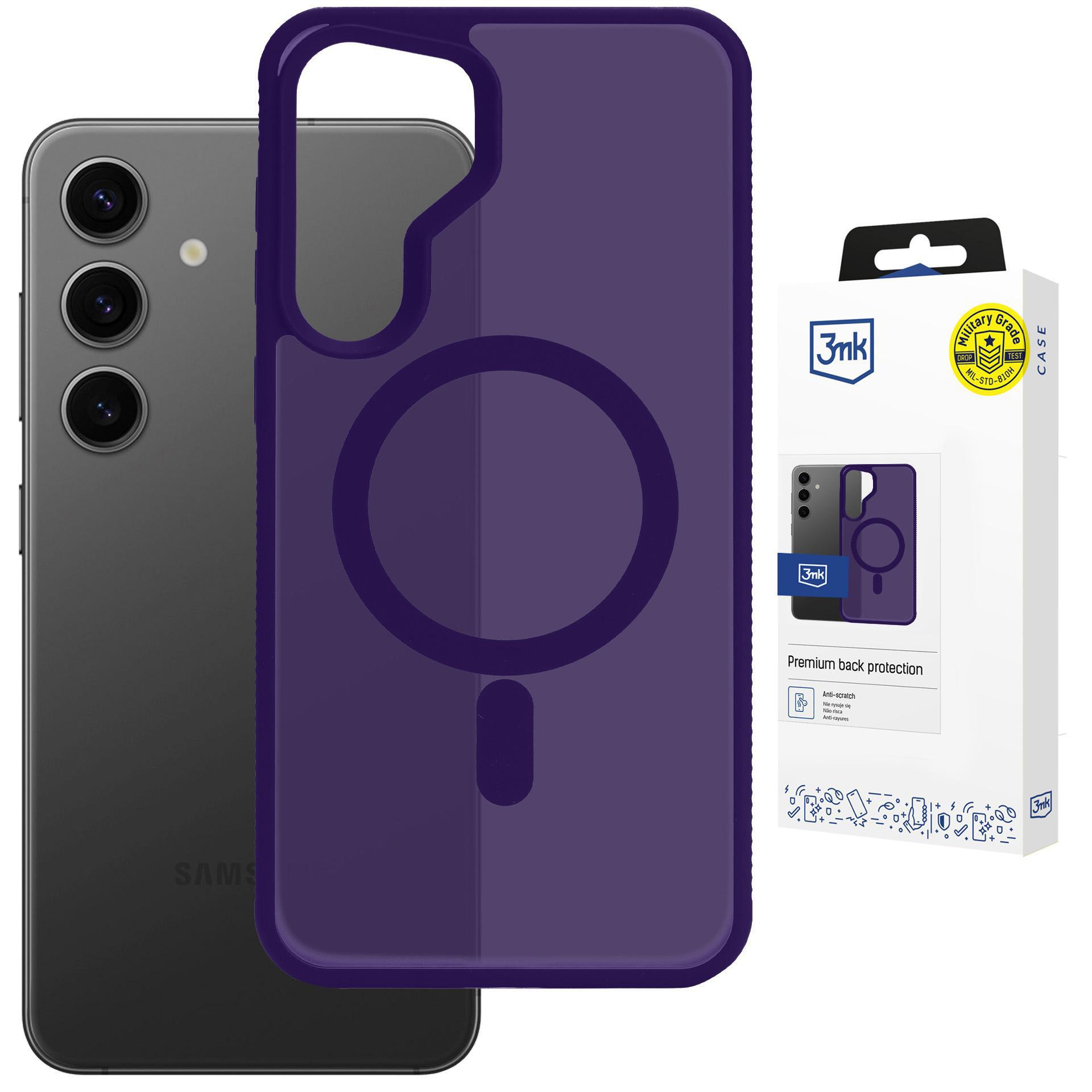 Samsung Galaxy S24 - 3mk Smoke Magcase Lila