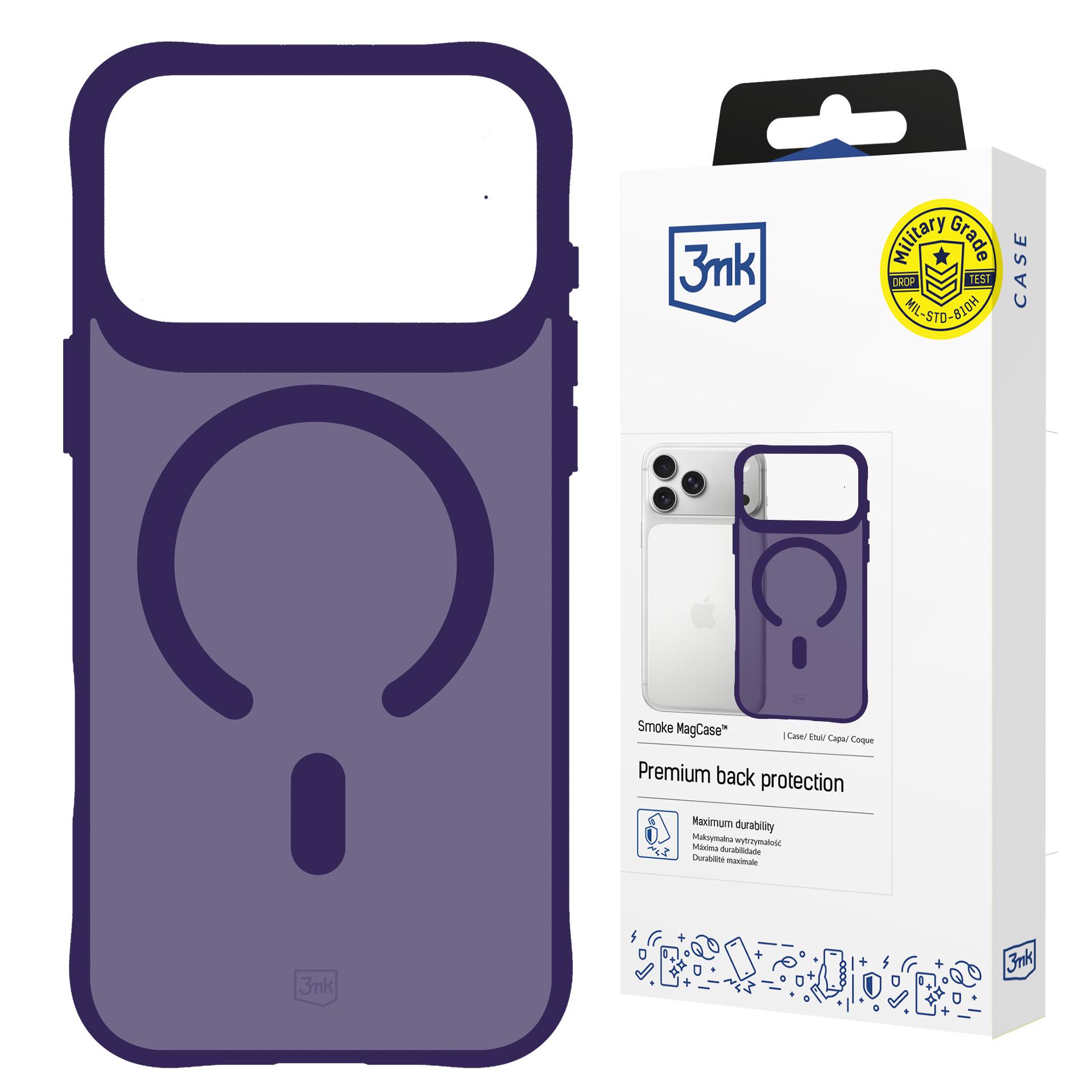 Apple Iphone 17 Pro Max – 3mk Smoke Magcase Lila