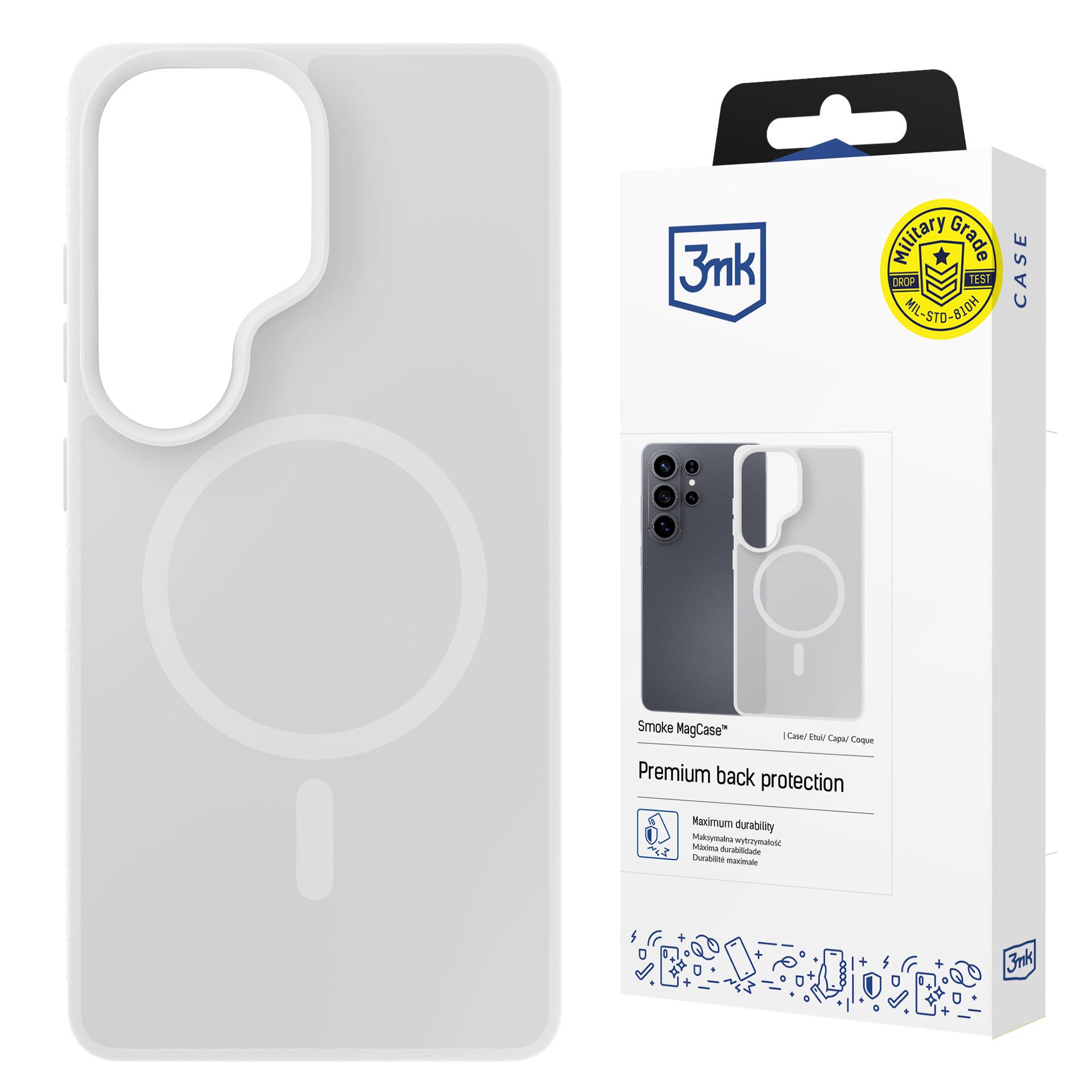 Samsung Galaxy S26 Ultra – 3mk Smoke Magcase Weiß