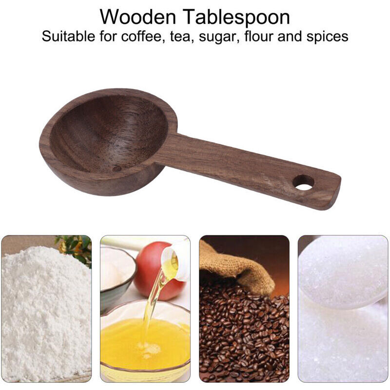 Teelöffel, Teelöffel Aus Walnussholz Für Gemahlenen Kaffee, Teelöffel Aus Verbundholz, Messlöffel Aus Holz, Walnuss-teelöffel, Kaffeezubehör