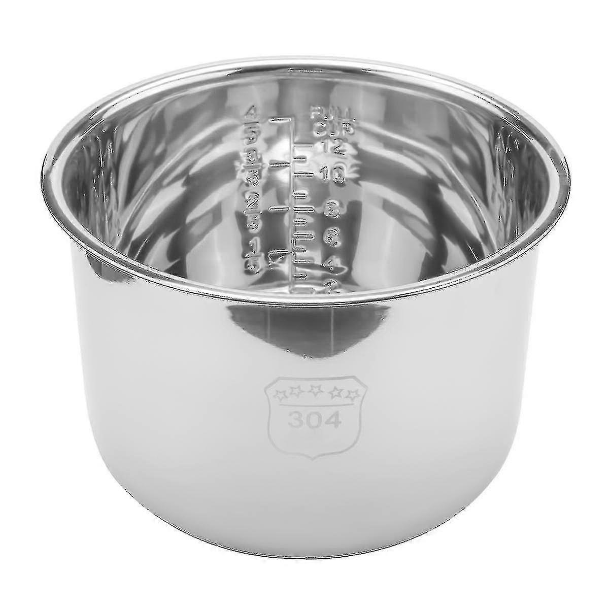 6-liter-schnellkochtopf-innentopf, Reiskocher-innentopf Aus Edelstahl, L-xdd