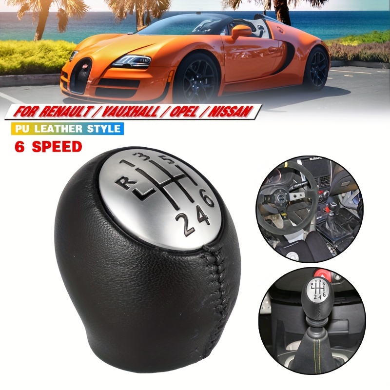 6-gang-lederschalthebel Für Renault Megane Mk3, Clio Decade K, Nissan Interstar Und Sachvivaro Movano