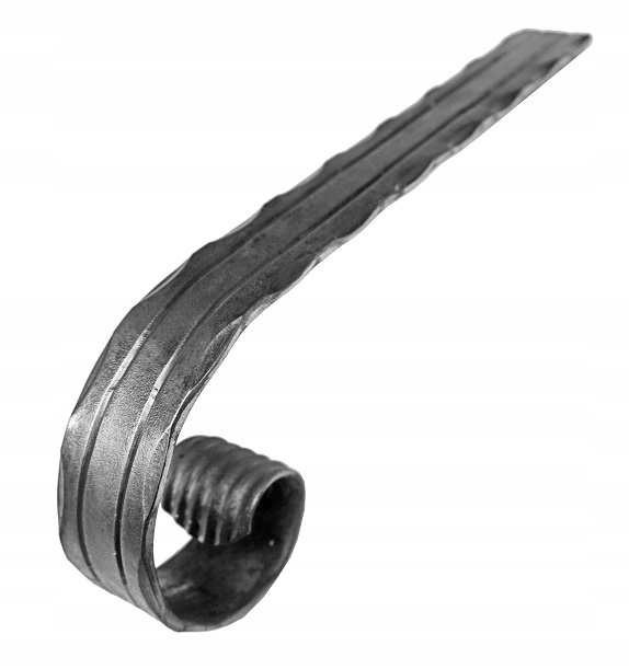 Flachstange, Zweinutig, Geschmiedete Elemente 30.002.01 40x5 H100xl350