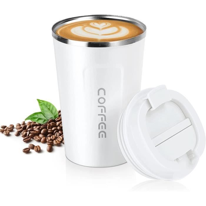 Wiederverwendbarer Kaffeebecher – 385 Ml – Edelstahl – 100 % Auslaufsicher – Modernes Design
