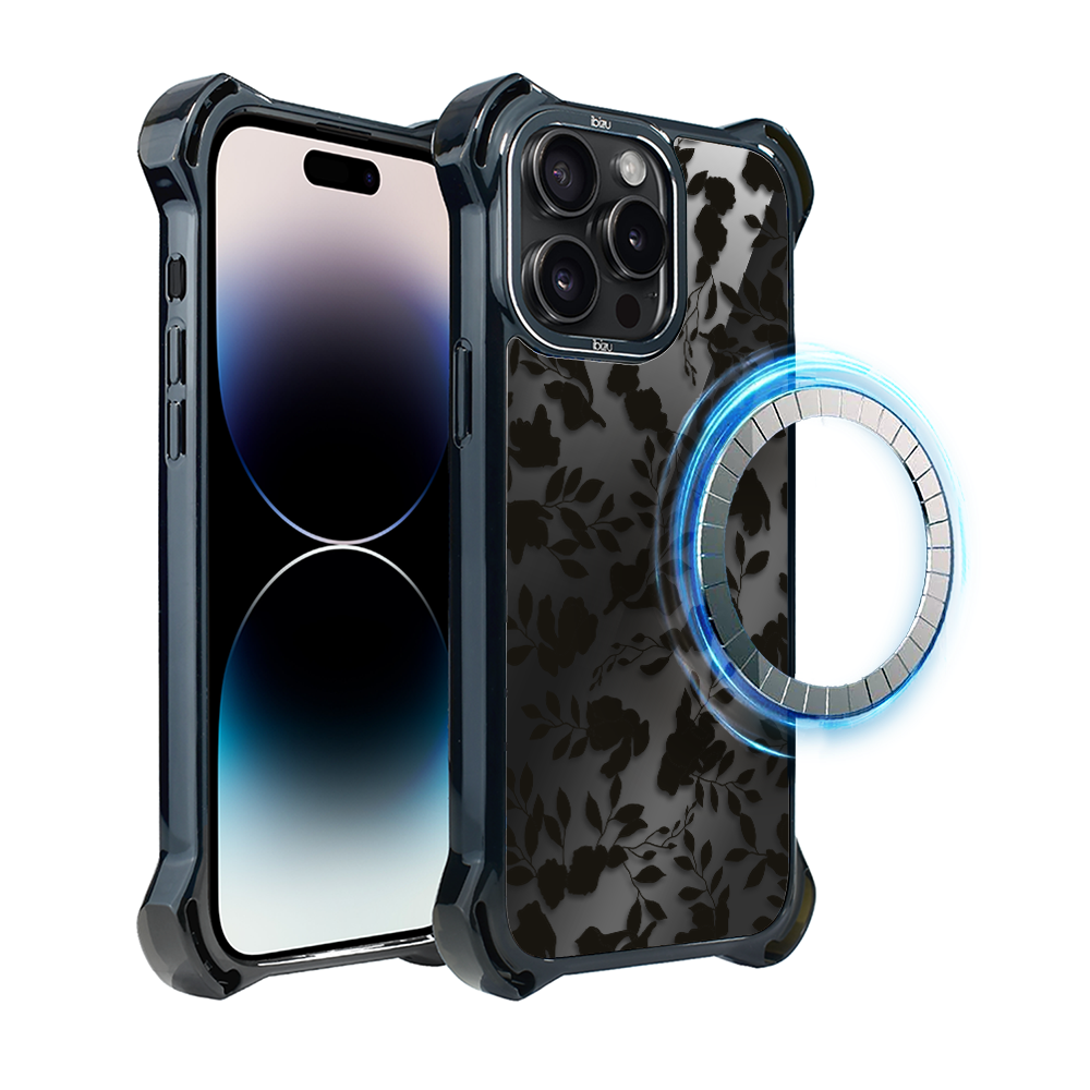 Iphone 14 Pro Max Ibizu Dropguard Ultra Hülle Mit Magsafe, Midnight, Leaf Shadow