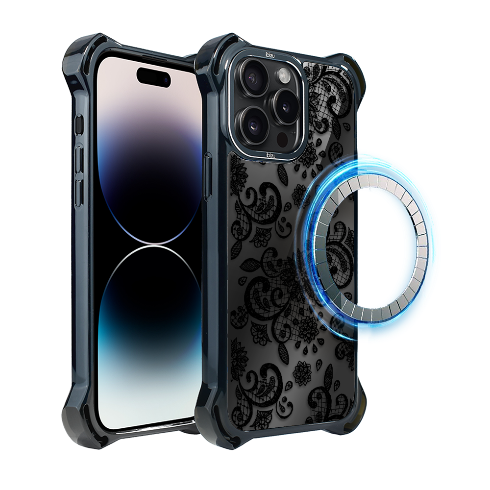 Iphone 14 Pro Max Ibizu Dropguard Ultra Hülle Mit Magsafe, Midnight, Lace Black