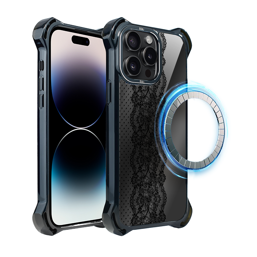 Iphone 14 Pro Ibizu Dropguard Ultra Hülle Mit Magsafe, Mitternachtsblau, Zierspitze