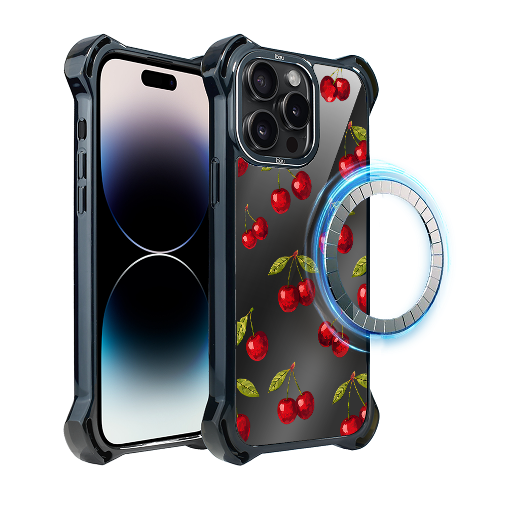 Iphone 14 Pro Ibizu Dropguard Ultra Hülle Mit Magsafe, Midnight, Cherry Night