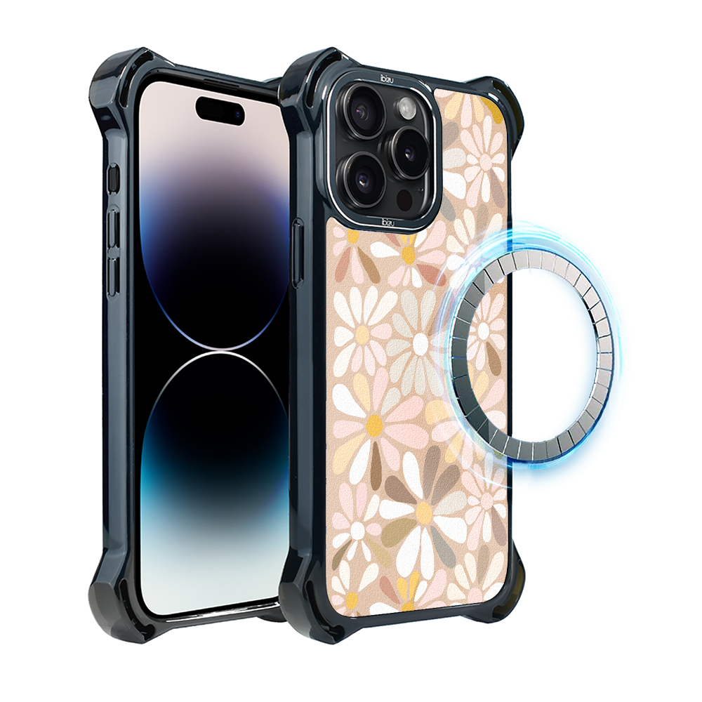Ibizu Dropguard Ultra Hülle Für Iphone 14 Pro Mit Magsafe, Boho, Vintage Blumen