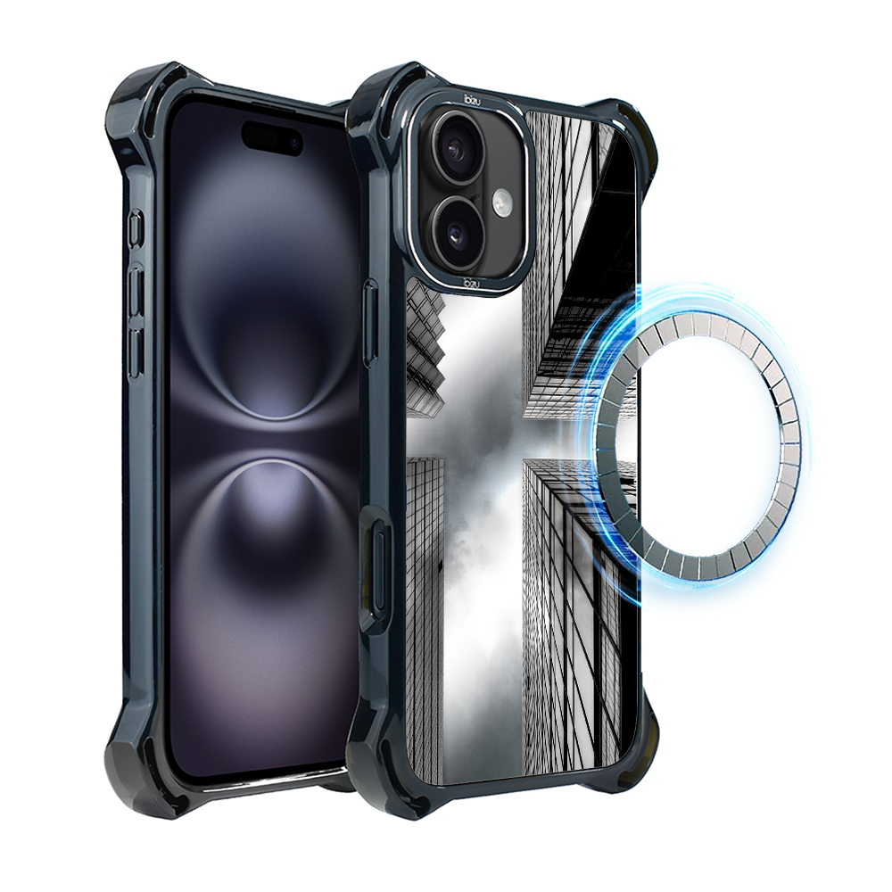 Iphone 16 Plus Ibizu Dropguard Ultra Hülle Mit Magsafe, Noir City, Wolkenkratzer
