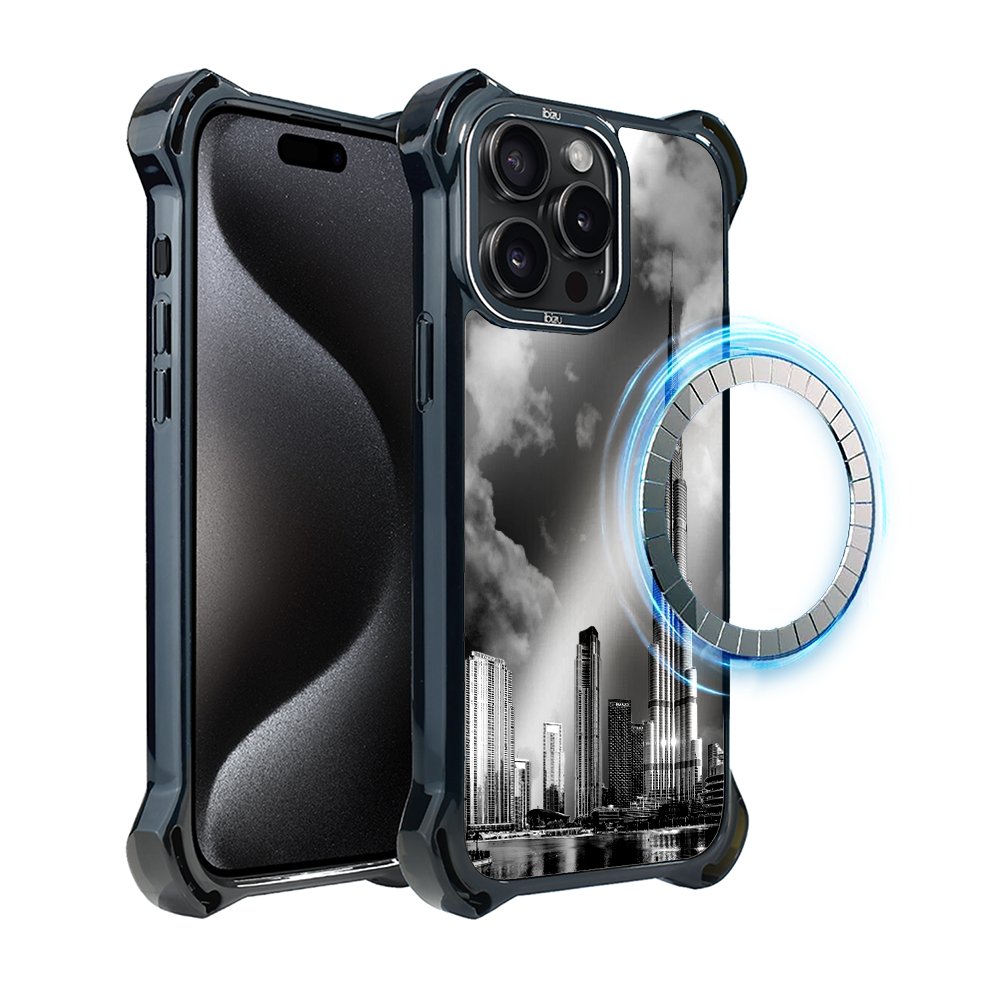 Iphone 15 Pro Ibizu Dropguard Ultra Hülle Mit Magsafe, Noir City, Burj Khalifa
