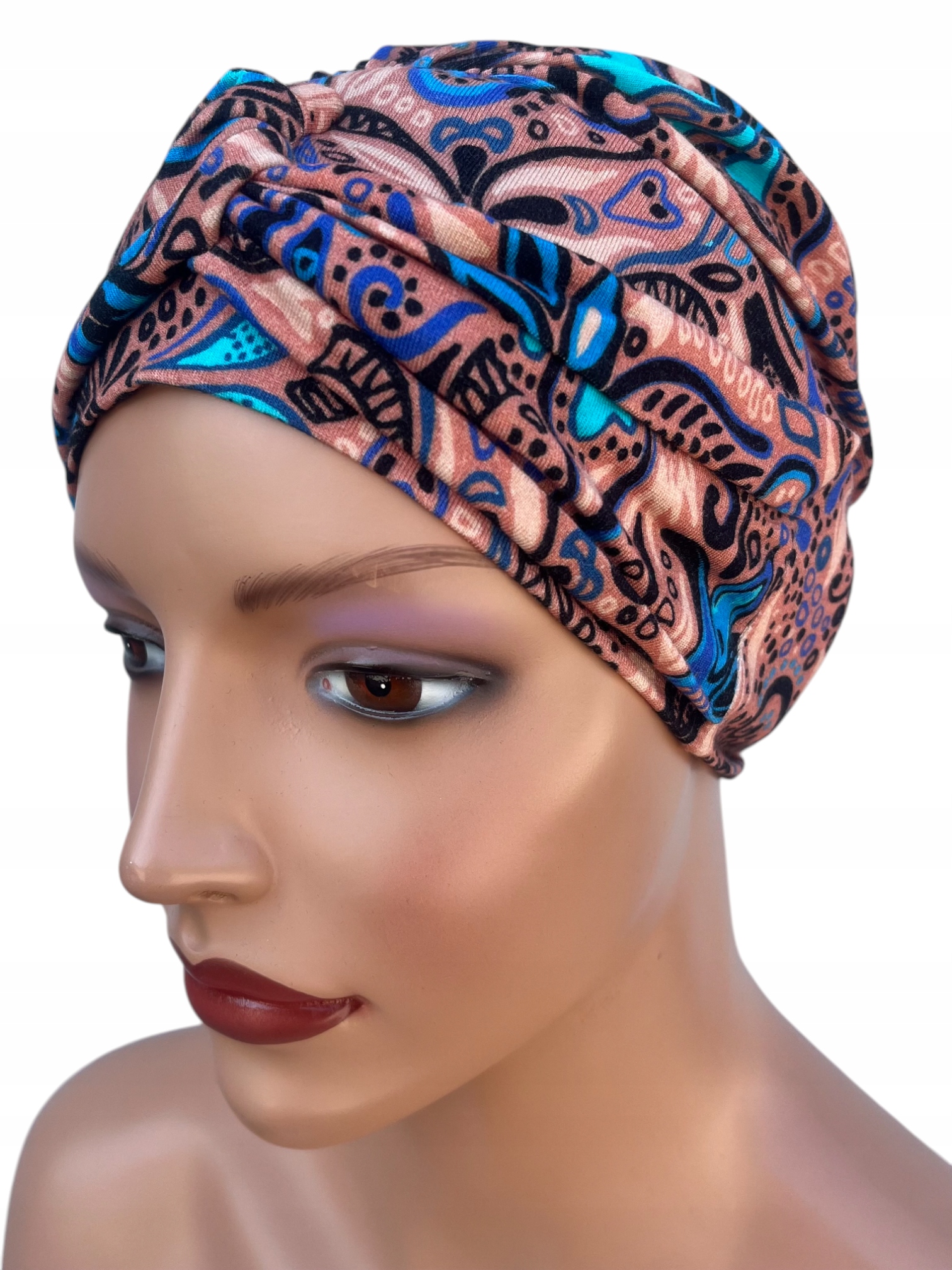 Der Stylische Turban Sara X-63 Bietet Auch Nach Einer Chemotherapie Optimalen Schutz Und Komfort.